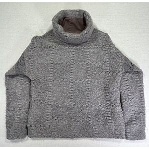 prAna Women's Small Mock TurtleNeck Wool PullOver Sweater OutdoorCore‎